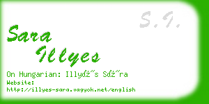 sara illyes business card